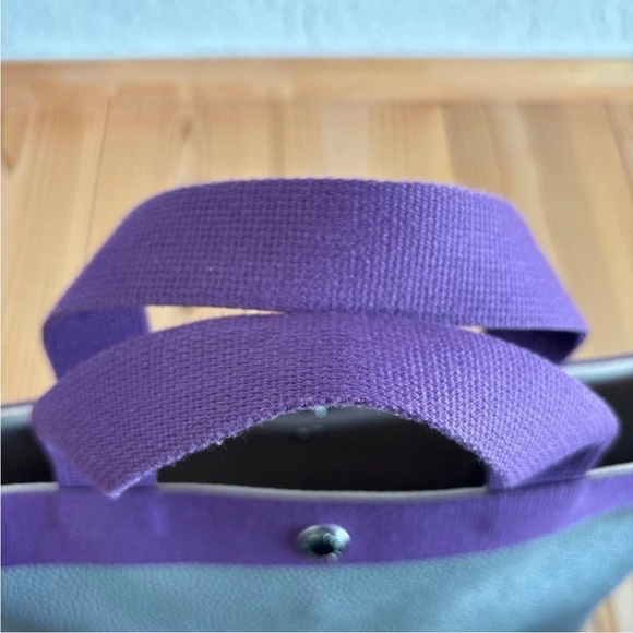 Herve Chapelier Tote Bag in Purple and Gray - Picture 7 of 15